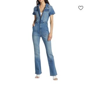 Good American Blue Denim Jumpsuit